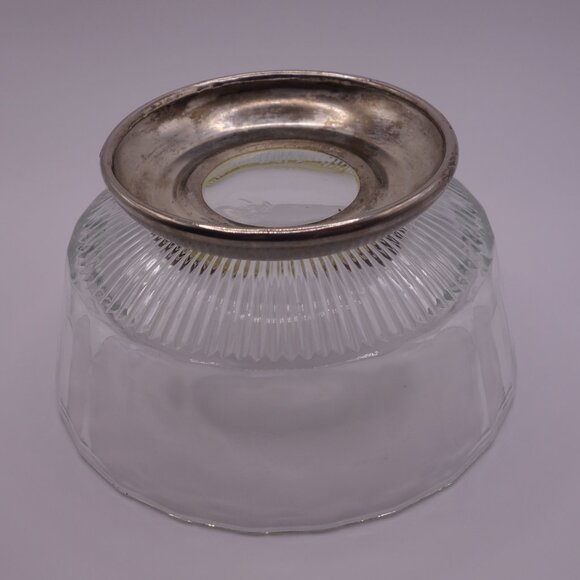 Two(2) Glass Bowls with Metal Base - Picture 13 of 16